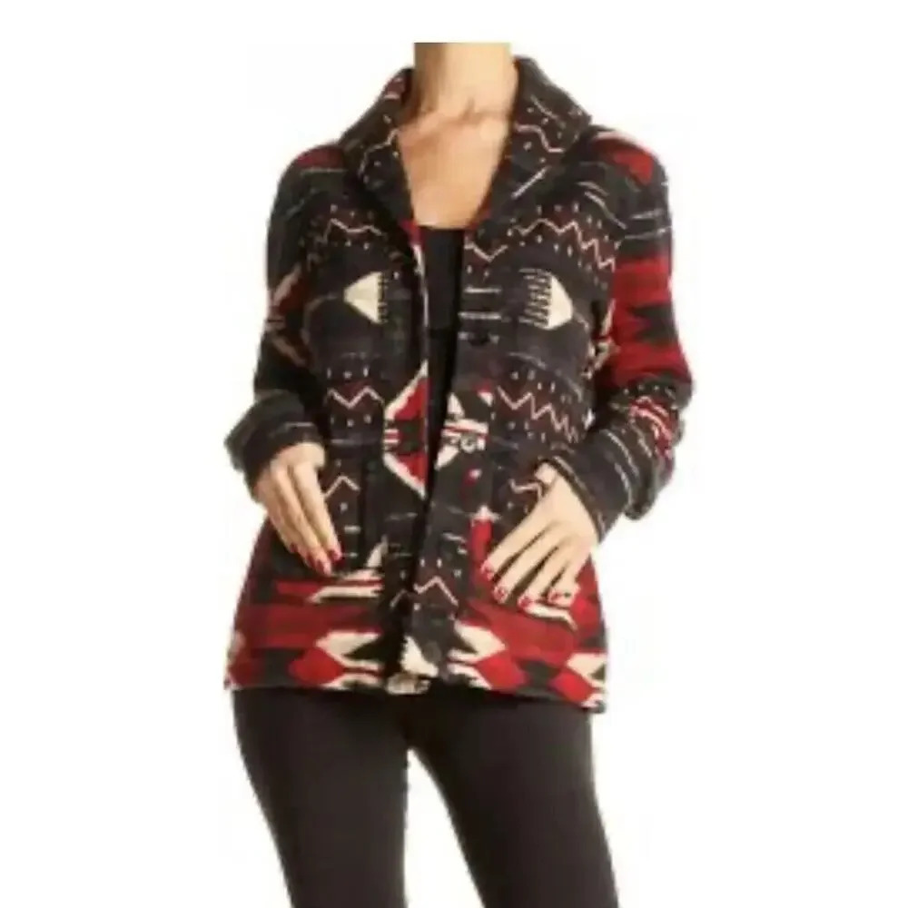 Ralph Lauren Aztec Jacket Womens Sz PXS Knit LRL Cardigan Southwest Shacket‎
